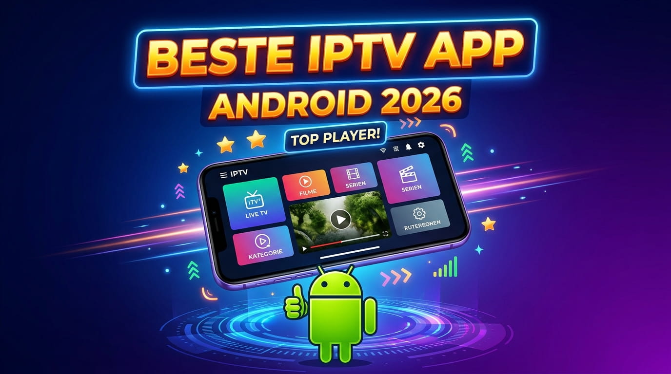 Beste IPTV App Android – Die Top Player 2026 im Test