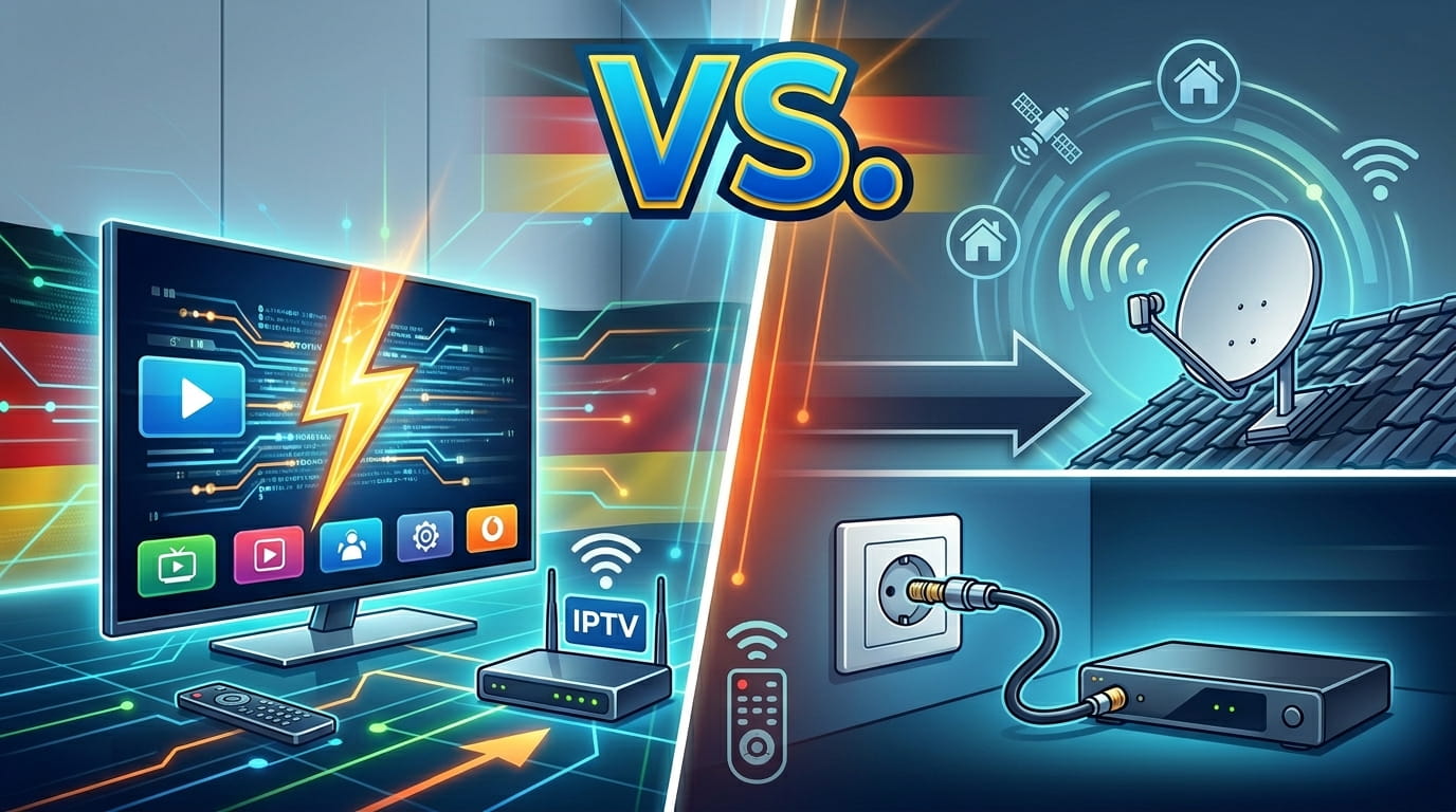 IPTV Germany vs Satellit und Kabel – Fernseh Vergleich