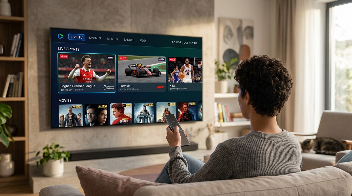 IPTV 2026 Live-TV, Sport und Filme